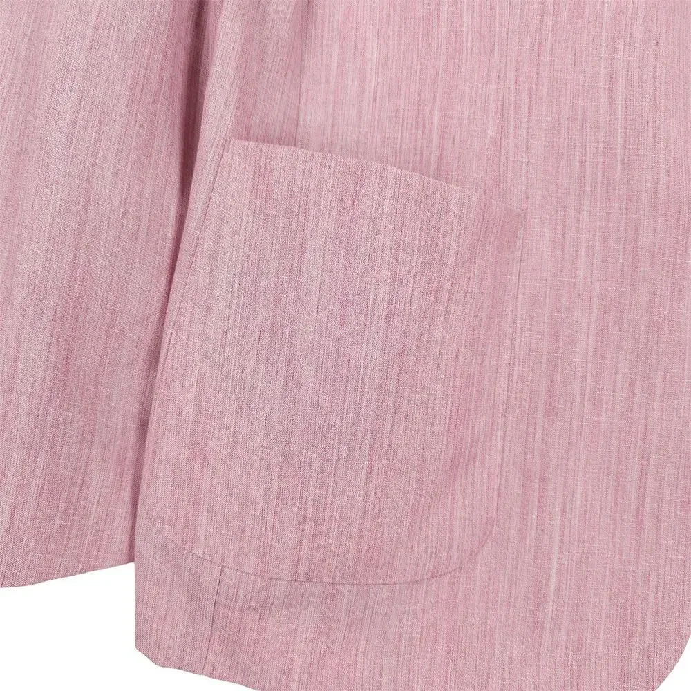 Michael Kors Mens Classic Fit 2 Piece Suit 44R 34x32 Pink Wool Linen Blend NWT